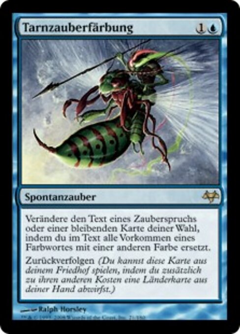 Tintura Illusoria (Glamerdye) - Eventide (#21) - Illustrated by Ralph Horsley - Magic: The Gathering Card