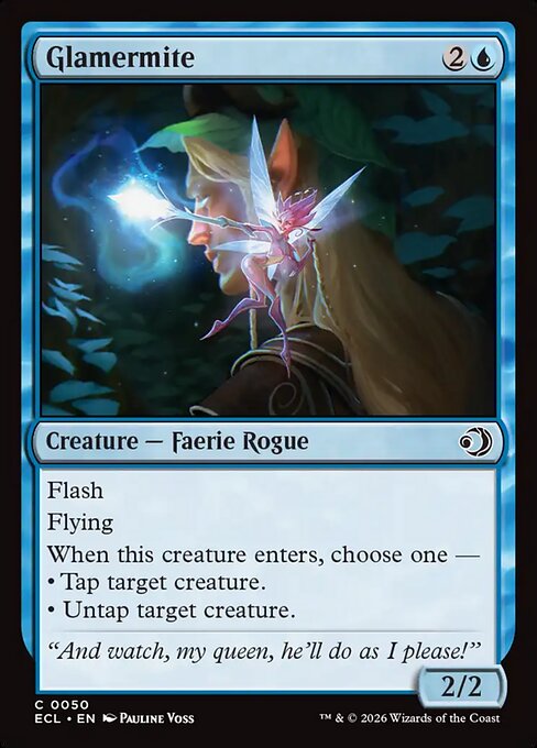 Miraggiola (Glamermite) - Lorwyn Eclipsed (#50) - Illustrated by Pauline Voss - Magic: The Gathering Card