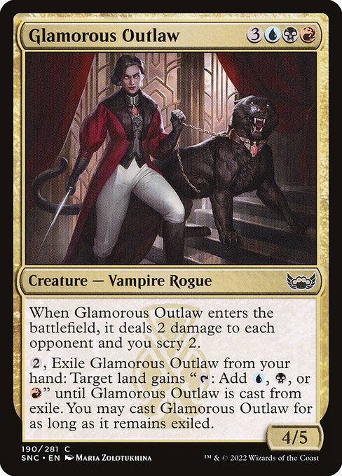 Glamorous Outlaw - Streets of New Capenna Magic card