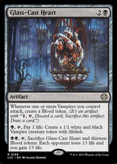 Glass-Cast Heart - The Lost Caverns of Ixalan Commander Magic card