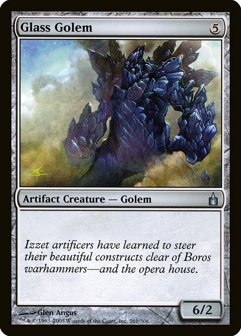 Glass Golem - Ravnica: City of Guilds Magic card