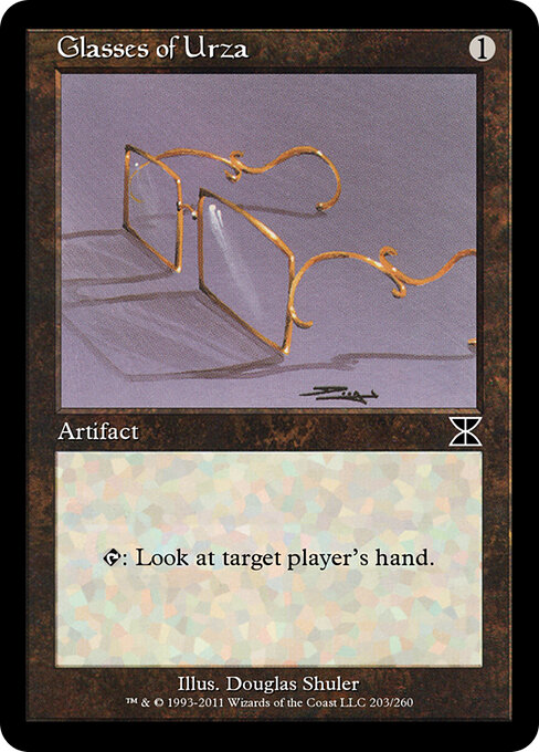 Glasses of Urza - Masters Edition IV (#203) - Illustrated by Douglas Shuler - Magic: The Gathering Card