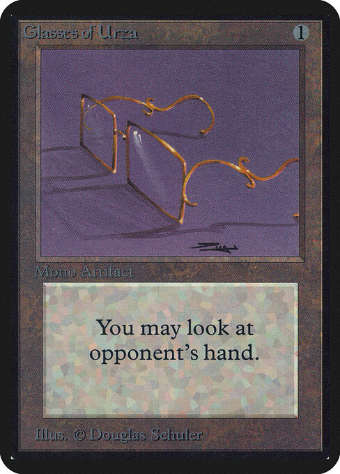 Glasses of Urza - Fourth Edition Foreign Black Border (#321) - Illustrated by Douglas Shuler - Magic: The Gathering Card