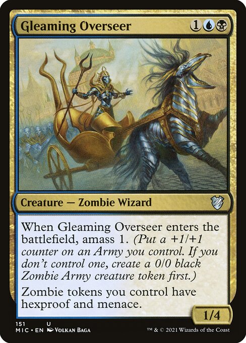 Gleaming Overseer - Midnight Hunt Commander Magic card
