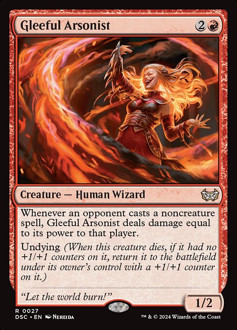Gleeful Arsonist - Duskmourn: House of Horror Commander Magic card