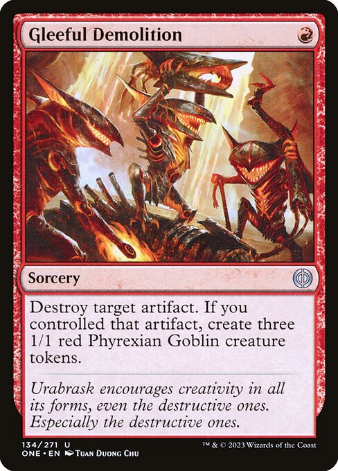 Gleeful Demolition - Phyrexia: All Will Be One Magic card
