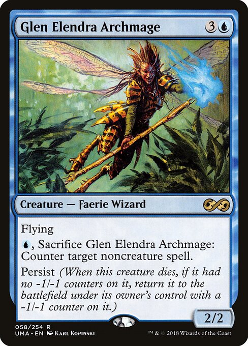 Glen Elendra Archmage - Ultimate Masters (#58) - Illustrated by Karl Kopinski - Magic: The Gathering Card