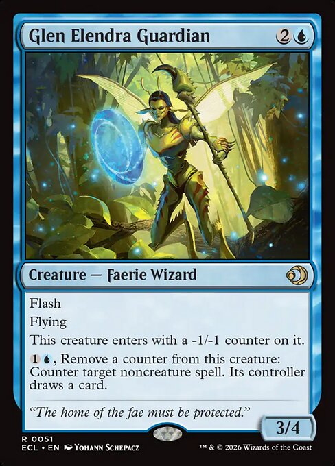 Glen Elendra Guardian - Lorwyn Eclipsed Magic card