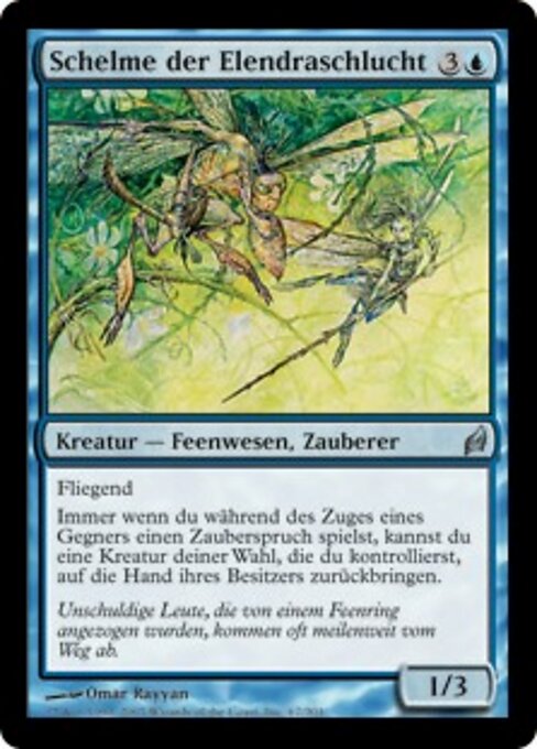 Burloni di Gola Elendra (Glen Elendra Pranksters) - Lorwyn (#67) - Illustrated by Omar Rayyan - Magic: The Gathering Card