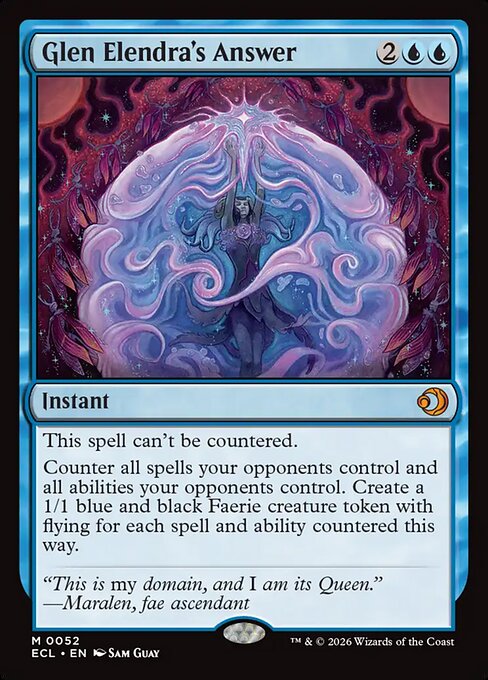 Glen Elendra's Answer - Lorwyn Eclipsed Magic card