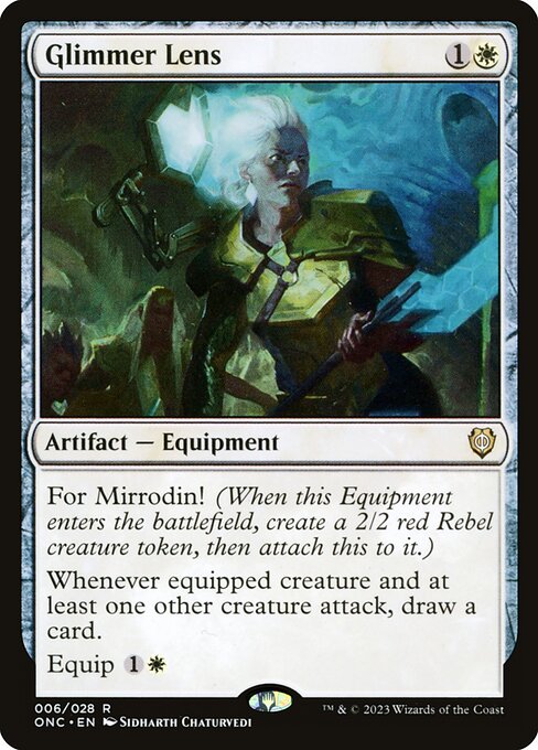 Glimmer Lens - Phyrexia: All Will Be One Commander Magic card