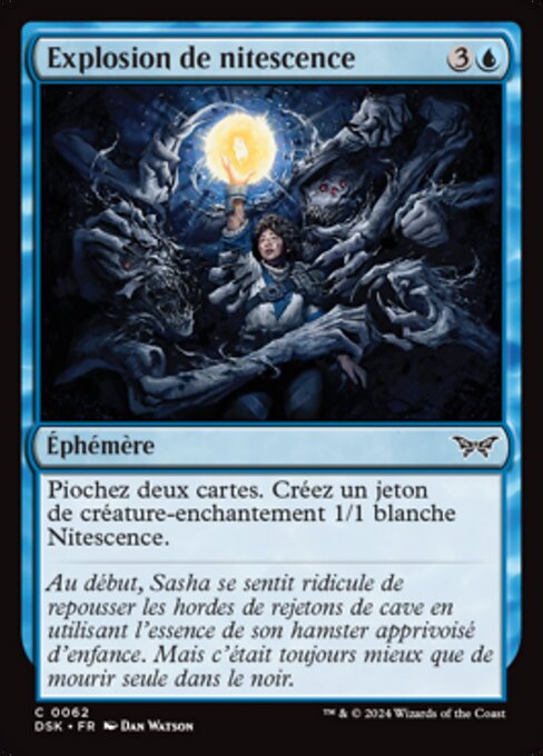 Barlume Accecante (Glimmerburst) - Duskmourn: House of Horror (#62) - Illustrated by Dan Watson - Magic: The Gathering Card