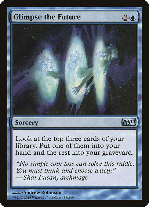 Glimpse the Future - Magic 2014 Magic card