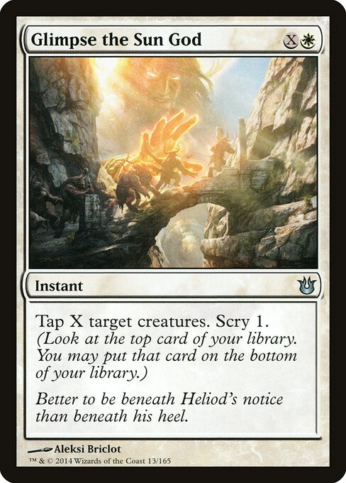 Glimpse the Sun God - Born of the Gods Magic card
