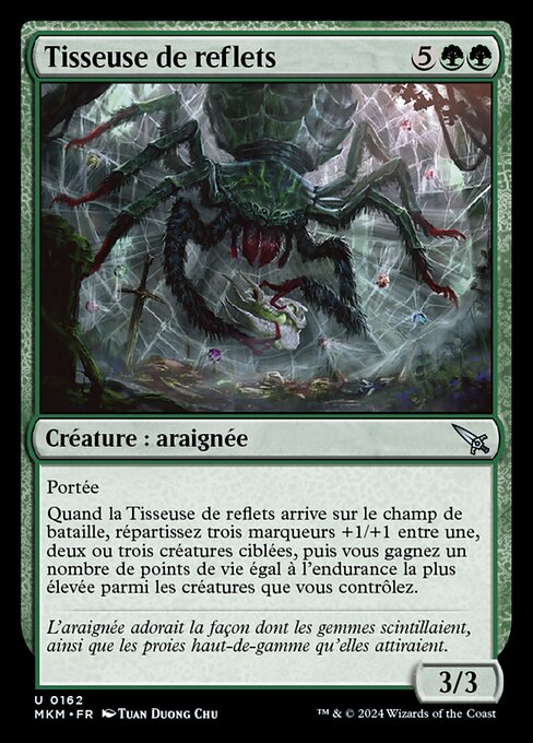 Glitzerweberin (Glint Weaver) - Murders at Karlov Manor (#162) - Illustrated by Tuan Duong Chu - Magic: The Gathering Card