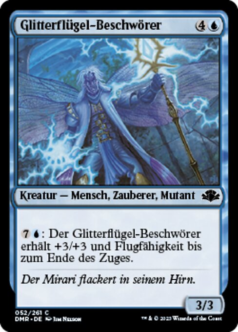 きらめく翼の発動者 (Glintwing Invoker) - Dominaria Remastered (#52) - Illustrated by Jim Nelson - Magic: The Gathering Card