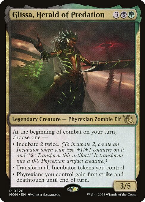 Glissa, Herald of Predation - March of the Machine Magic card