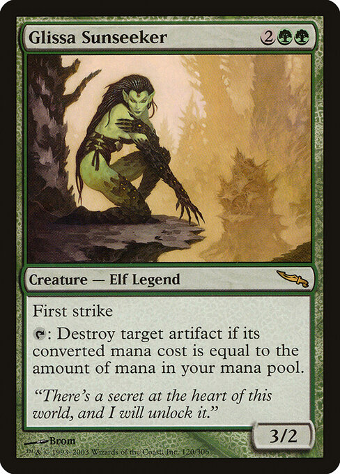 Glissa Sunseeker - Mirrodin Magic card