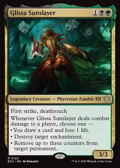 Glissa Sunslayer - Lorwyn Eclipsed Commander Magic card