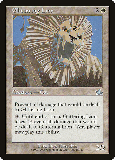 Glittering Lion - Prophecy Magic card