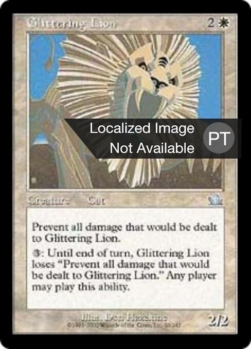 Lion scintillant (Glittering Lion) - Prophecy (#10) - Illustrated by Don Hazeltine - Magic: The Gathering Card