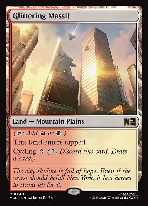 Glittering Massif - Marvel Super Heroes Commander Magic card