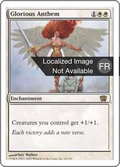 栄光の頌歌 (Glorious Anthem) - Core Set 2021 (#341) - Illustrated by Raymond Swanland - Magic: The Gathering Card