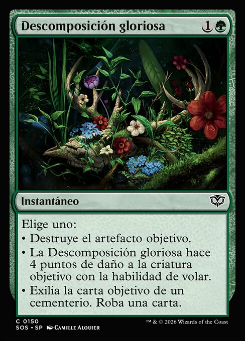 Prächtiger Verfall (Glorious Decay) - Secrets of Strixhaven (#150) - Illustrated by Camille Alquier - Magic: The Gathering Card