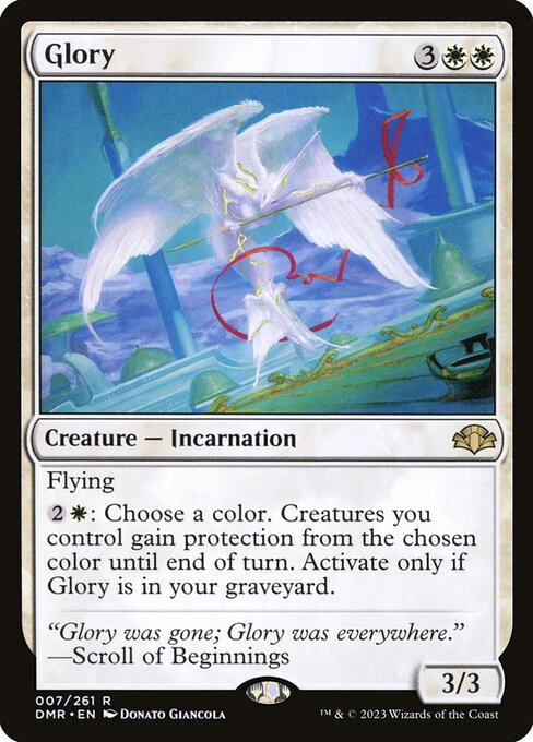 Glory - Dominaria Remastered (#7) - Illustrated by Donato Giancola - Magic: The Gathering Card