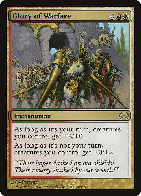 Glory of Warfare - Planechase Magic card