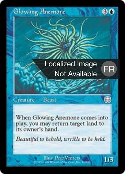 Leuchtende Seeanemone (Glowing Anemone) - Mercadian Masques (#81) - Illustrated by Pete Venters - Magic: The Gathering Card
