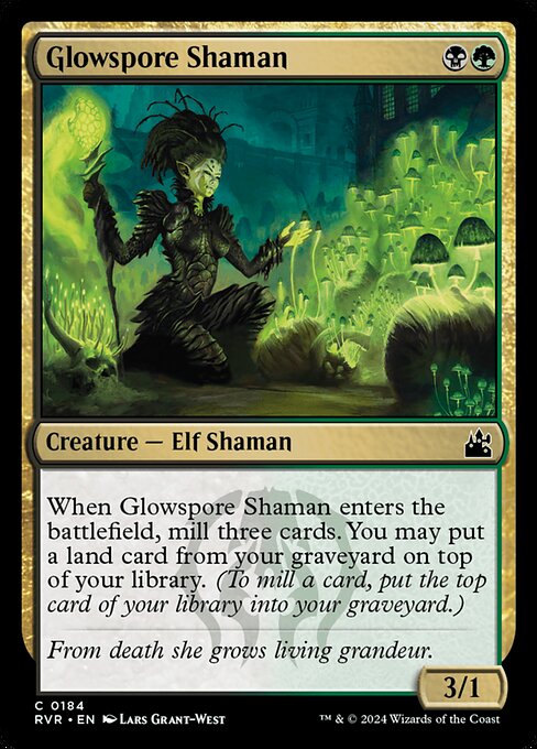 Glowspore Shaman - Ravnica Remastered Magic card