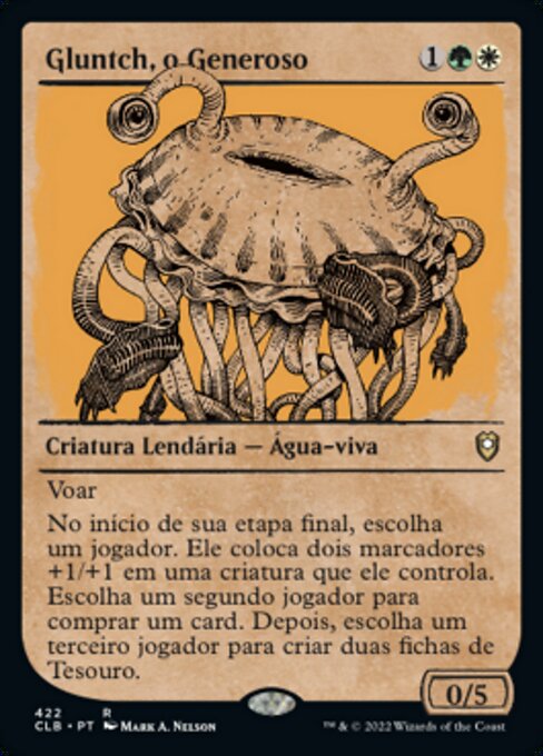 Gluntch, o Generoso (Gluntch, the Bestower) - Commander Legends: Battle for Baldur's Gate (#422) - Illustrated by Mark A. Nelson - Magic: The Gathering Card