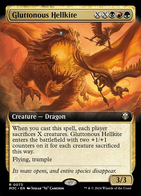 Gluttonous Hellkite - Modern Horizons 3 Commander Magic card