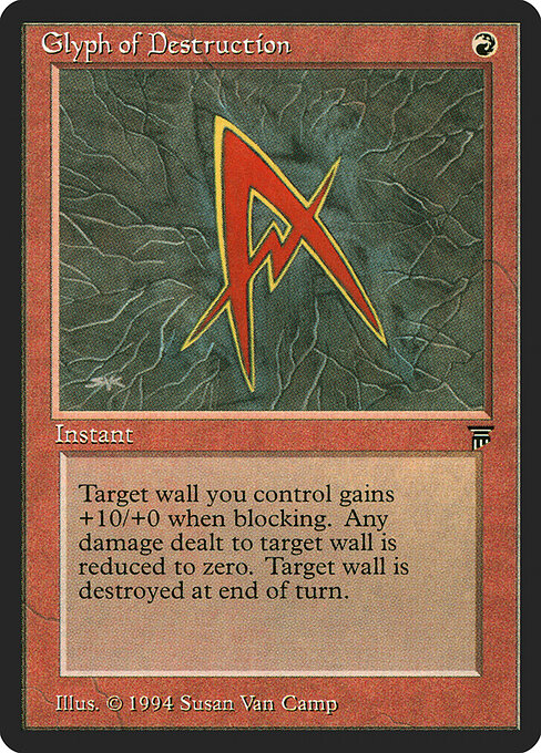 Glyph of Destruction - Legends Magic card