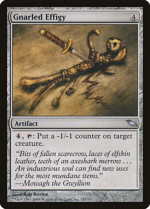 Gnarled Effigy - Shadowmoor Magic card