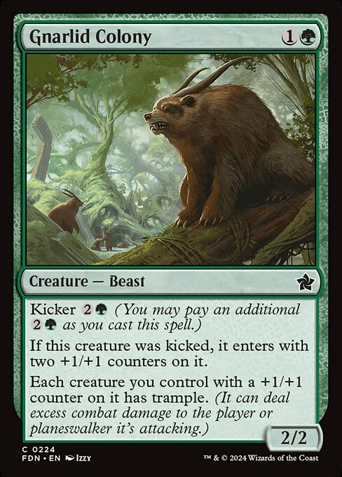 Gnarlid Colony - Foundations Magic card