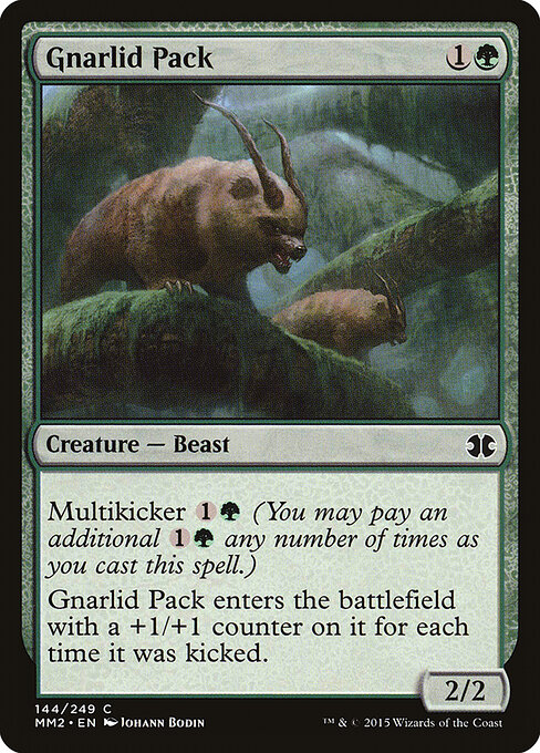 Gnarlid Pack - Modern Masters 2015 (#144) - Illustrated by Johann Bodin - Magic: The Gathering Card