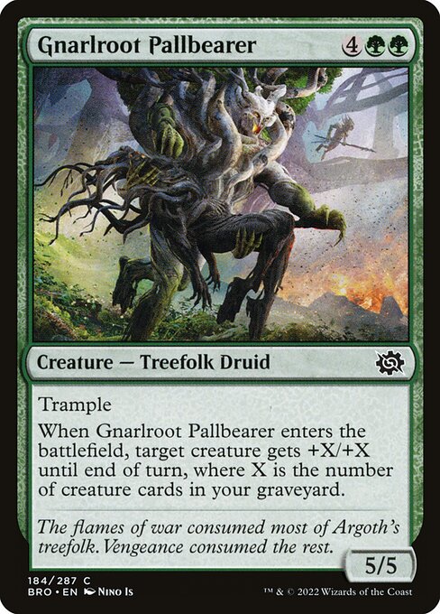 Gnarlroot Pallbearer - The Brothers' War Magic card