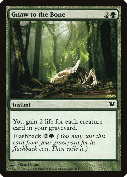 Gnaw to the Bone - Innistrad (#183) - Illustrated by Scott Chou - Magic: The Gathering Card