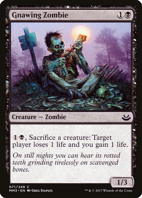 Gnawing Zombie - Modern Masters 2017 Magic card