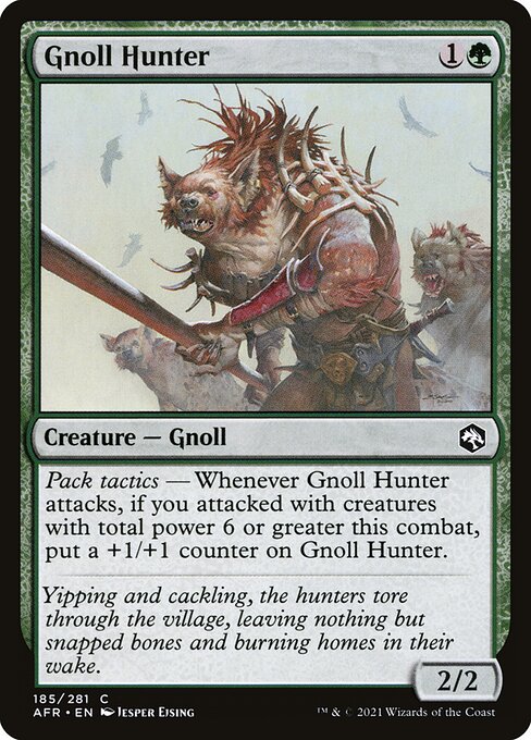 Gnoll Hunter - Adventures in the Forgotten Realms Magic card
