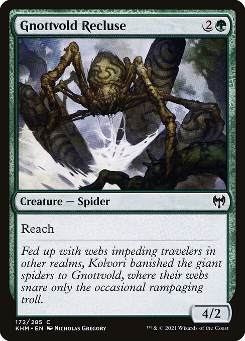 Gnottvold Recluse - Kaldheim Magic card