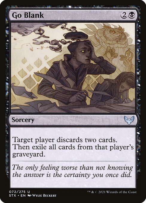 Go Blank - Strixhaven: School of Mages Magic card