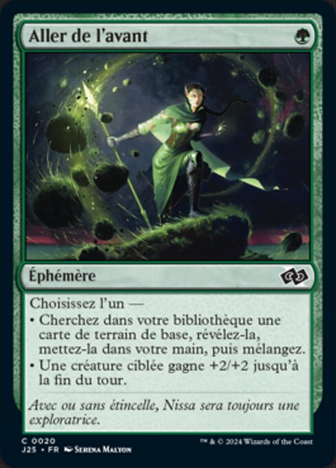Aller de l'avant (Go Forth) - Foundations Jumpstart (#20) - Illustrated by Serena Malyon - Magic: The Gathering Card