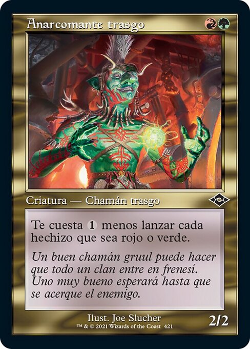 Anarcomante trasgo (Goblin Anarchomancer) - Modern Horizons 2 (#421) - Illustrated by Joe Slucher - Magic: The Gathering Card
