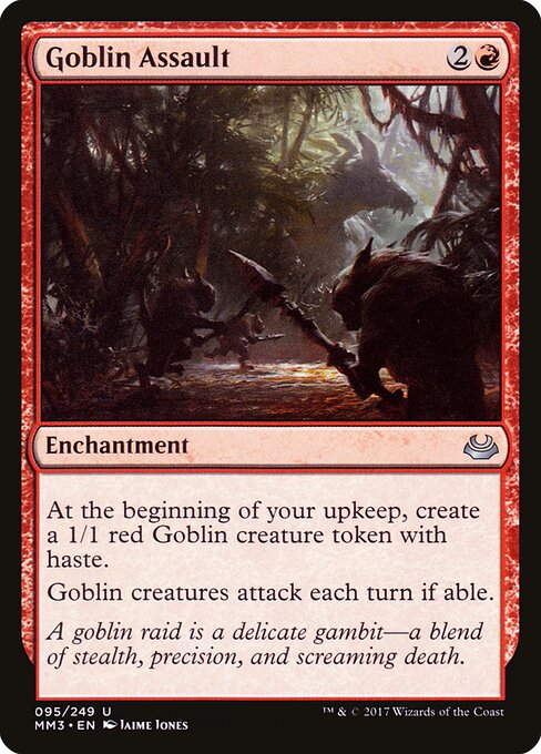 Goblin Assault - Modern Masters 2017 (#95) - Illustrated by Jaime Jones - Magic: The Gathering Card