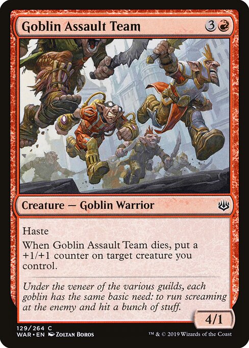 Goblin Assault Team - War of the Spark Magic card