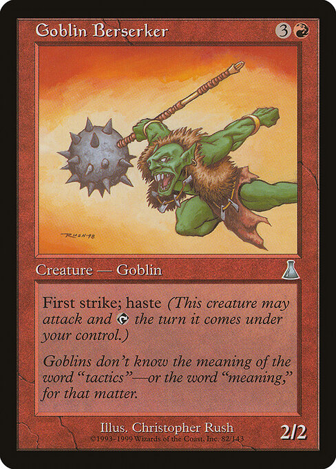 Goblin Berserker - Urza's Destiny Magic card