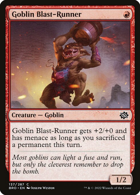 Goblin Blast-Runner - The Brothers' War Magic card